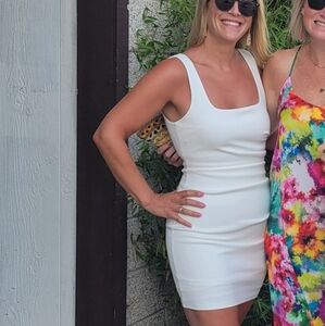 Showpo. White mini dress